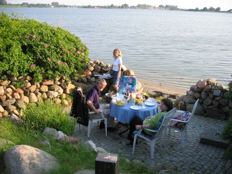 Abendessen am Strand